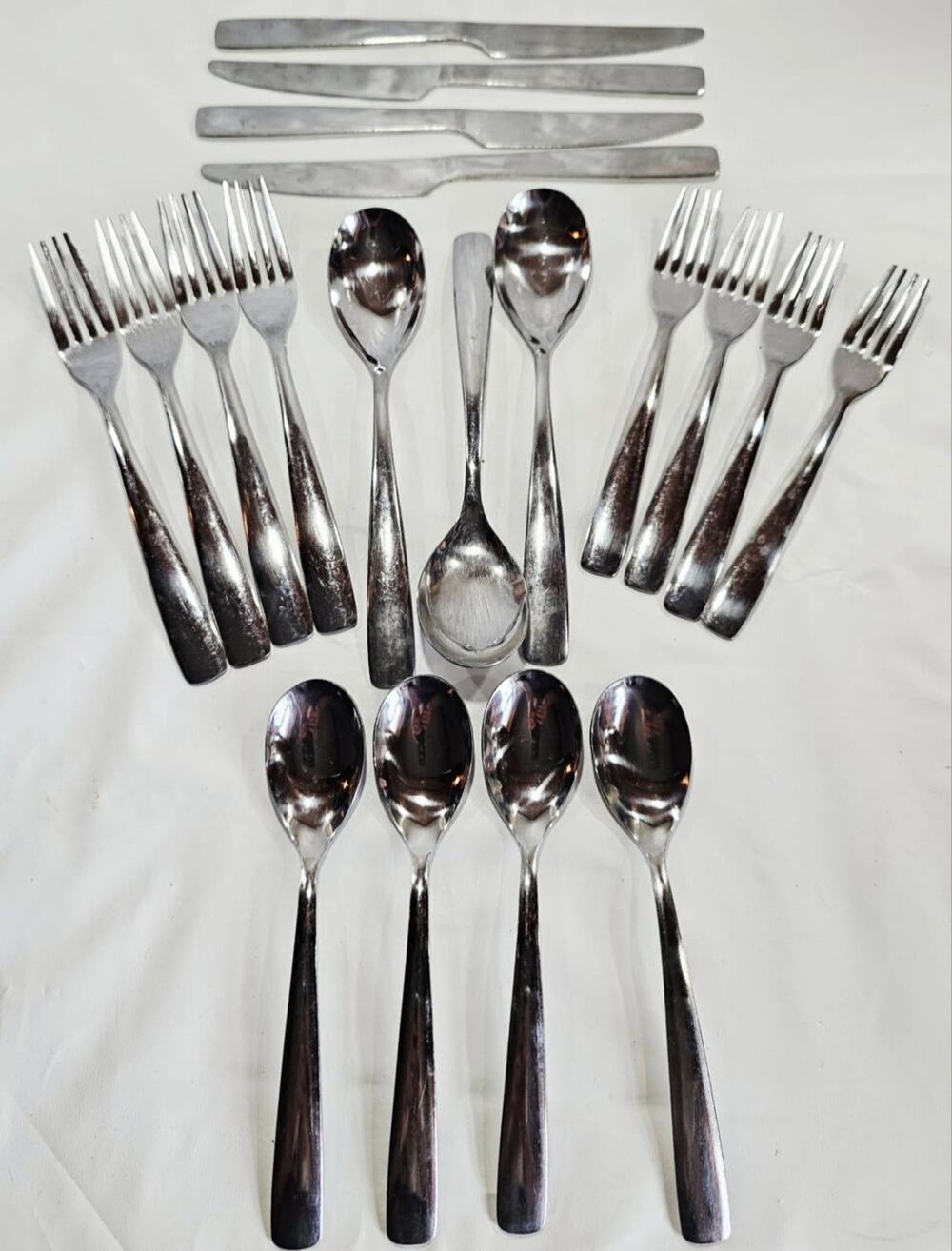 Hampton Forge Balance Stainless Knives, Spoons & Forks - 19 Pieces